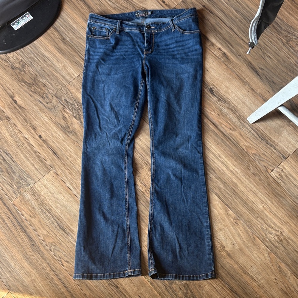 Torrid Dark Blue Flare Jeans